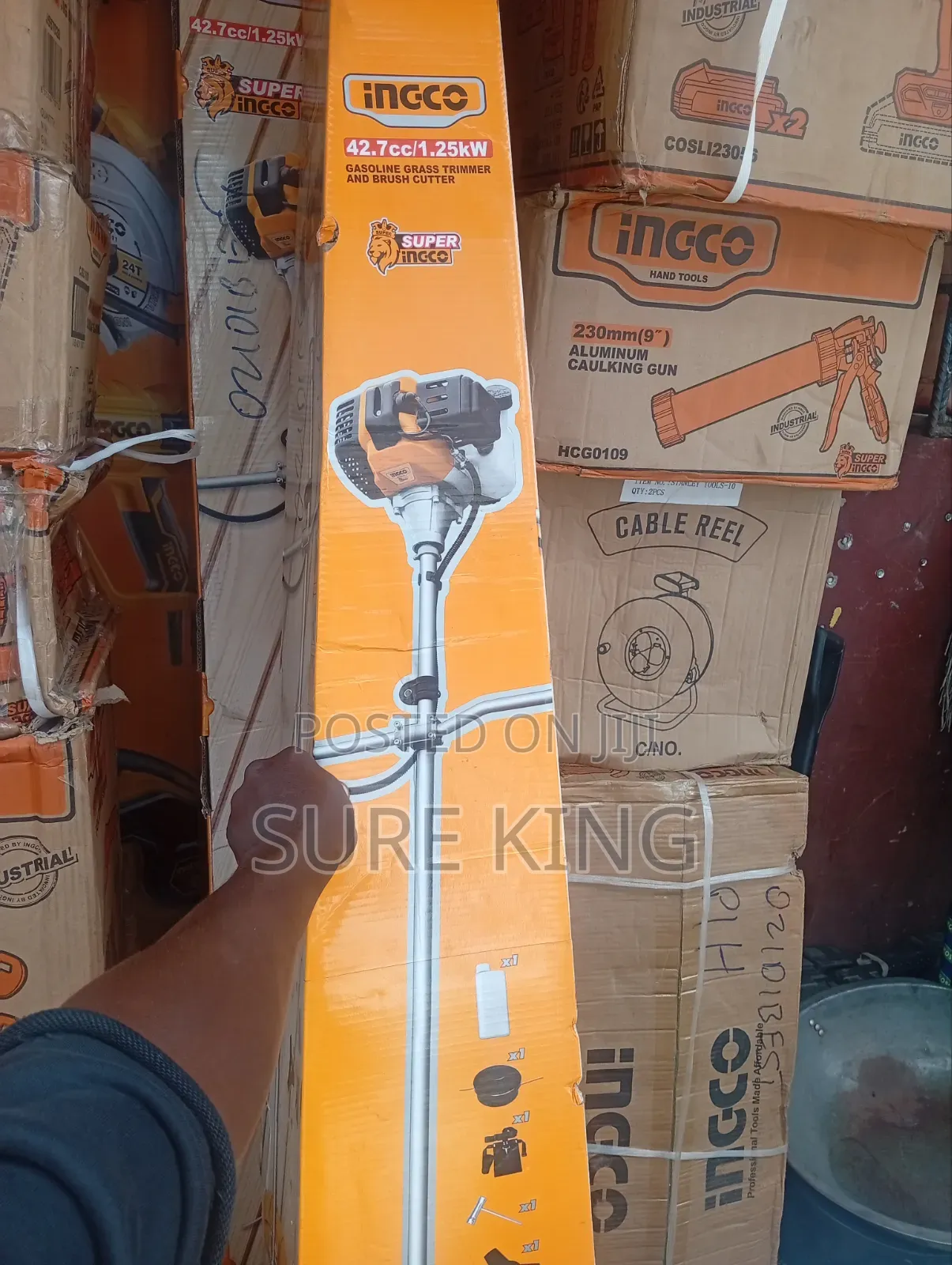 INGCO 42.7cc Gasoline Grass Trimmer Brush Cutter