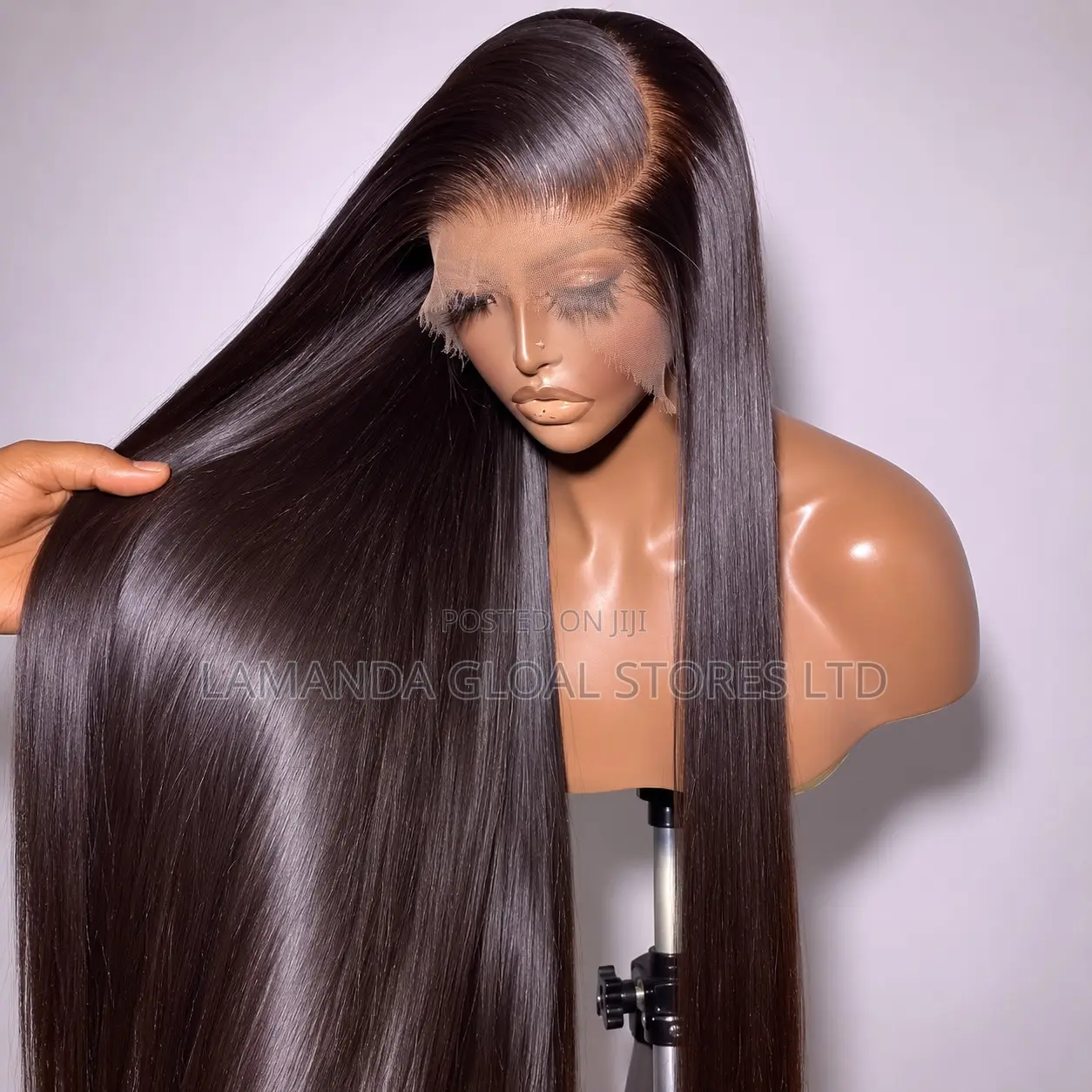 Long Bone Straight Side Part HD Lace Front Human Hair Wig