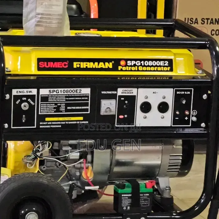 Sumec Firman SPG10800E2 7.6KVA Petrol Generator – 100% Copper Coil