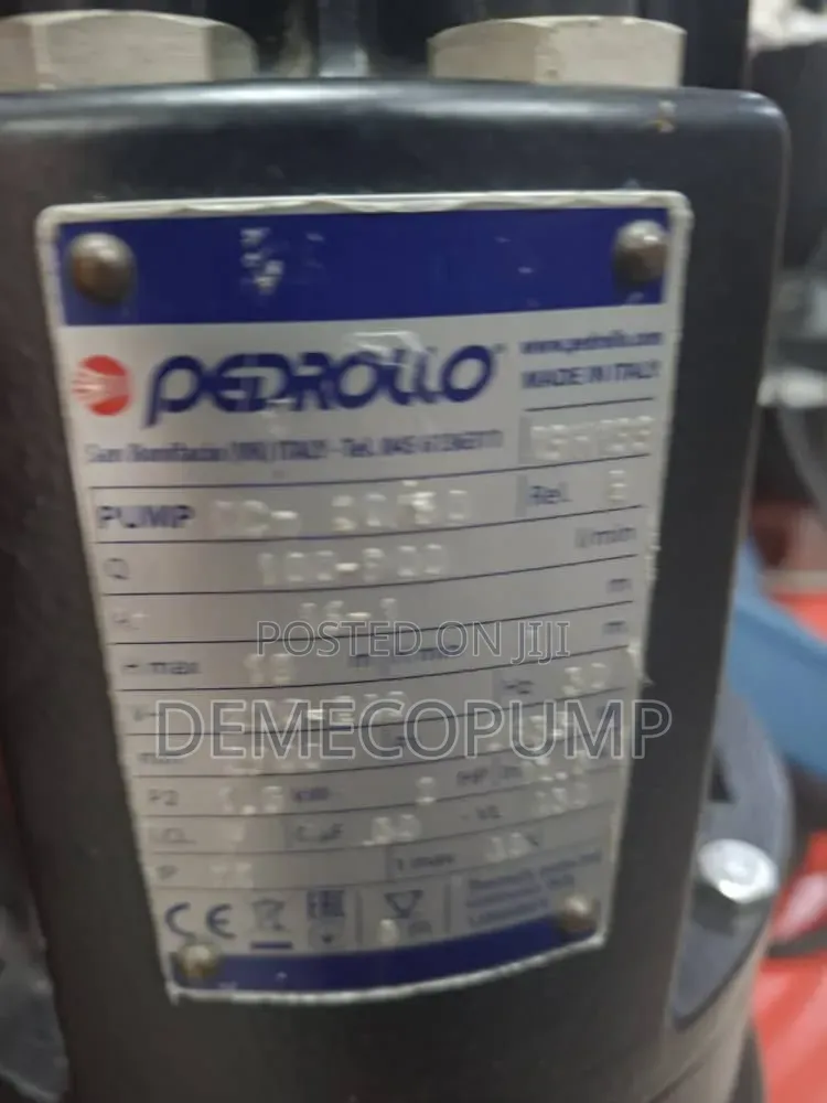 2hp Pedrollo Sewage Pump Machine