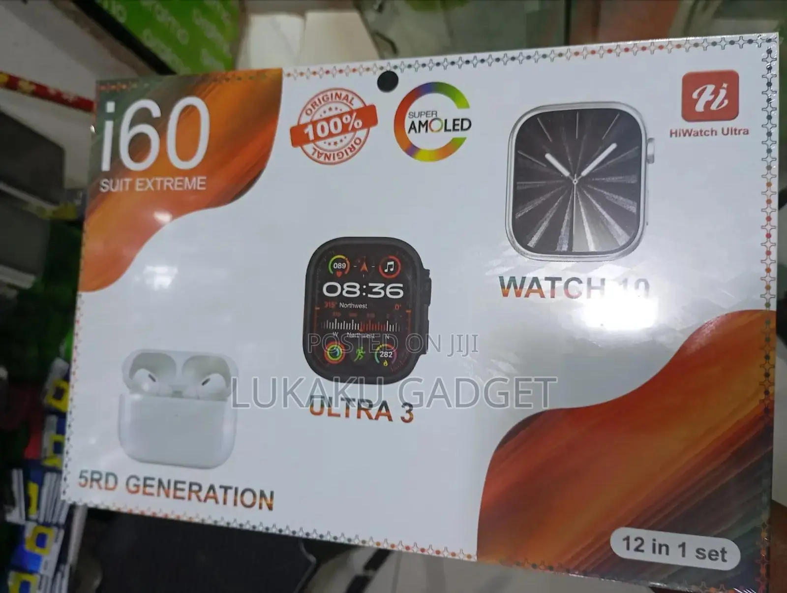 I60 Suit Extreme 12 In1 Smart Watch Set