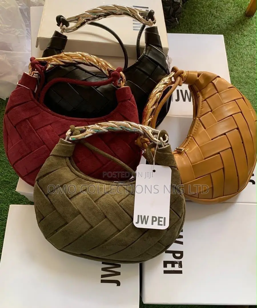 JW PEI Women’s Crescent Moon Hobo Bag With Gold Metallic Handle