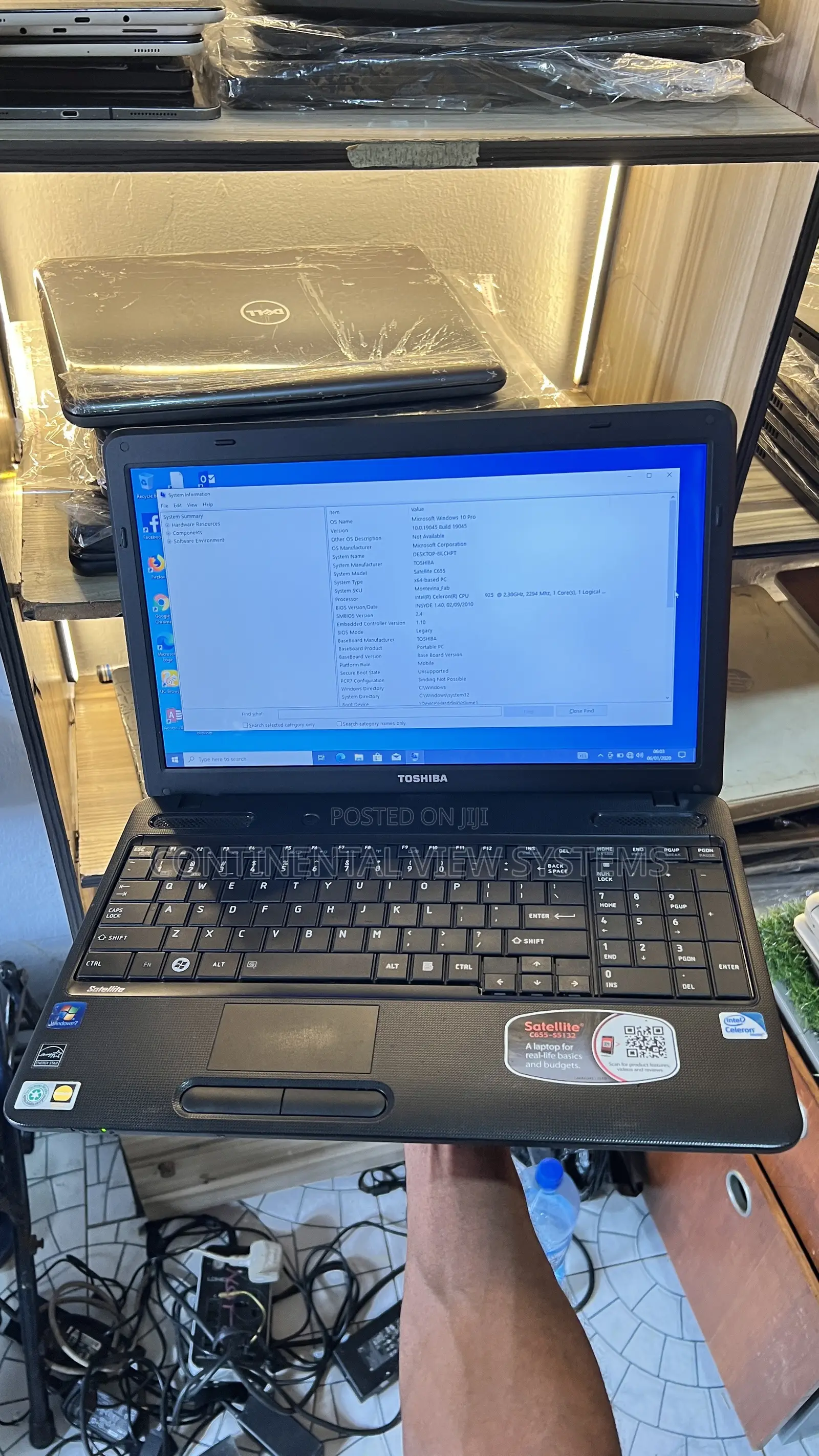 Laptop Toshiba Satellite C655 4GB Intel Celeron HDD 160GB