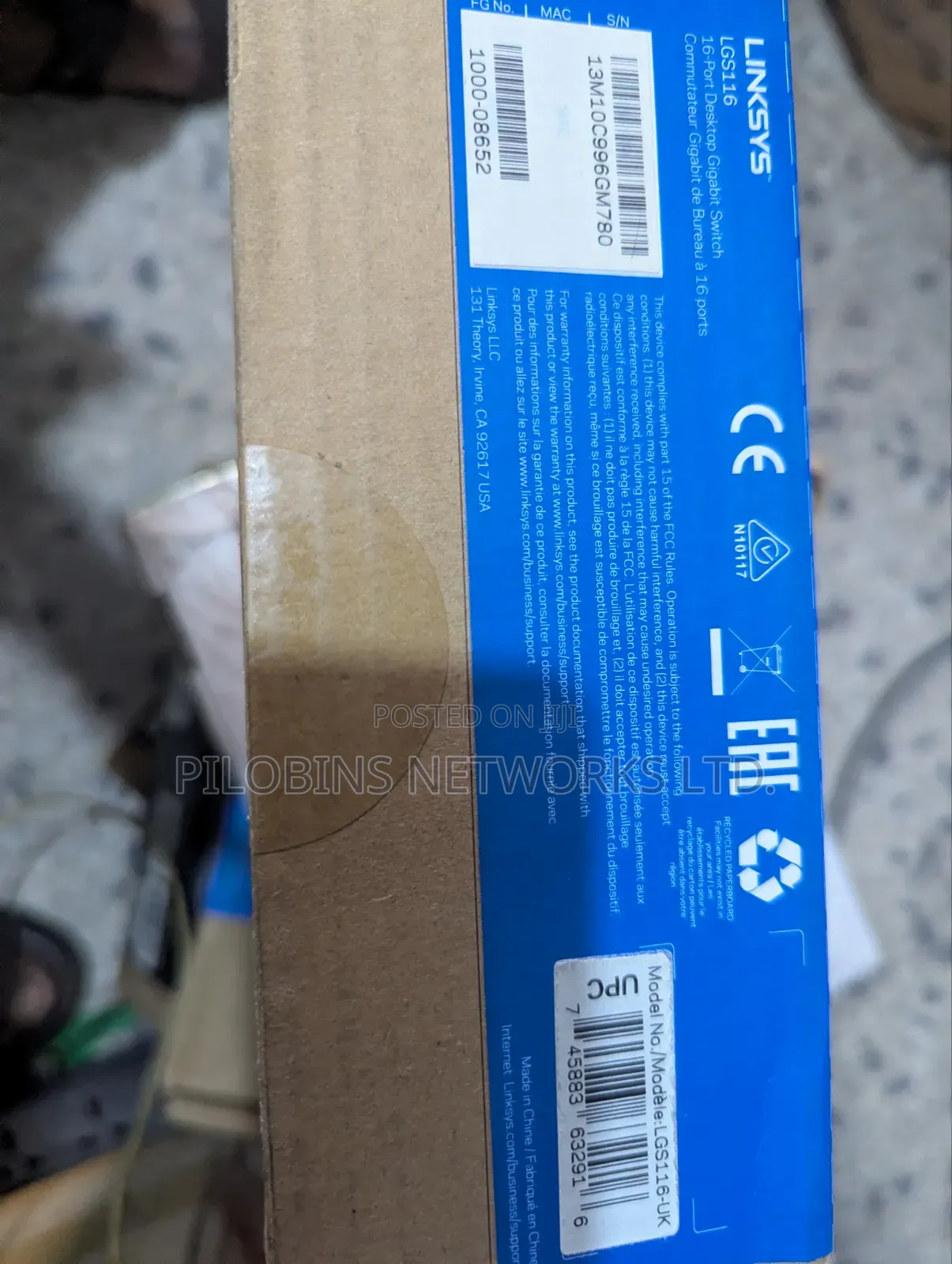 Linksys 16ports Desktop Gigabit Switch