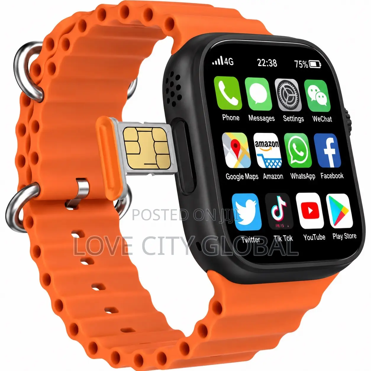 S9 Ultra 4G Android Smart Watch Camera Call Social Media Apps 2 Strap