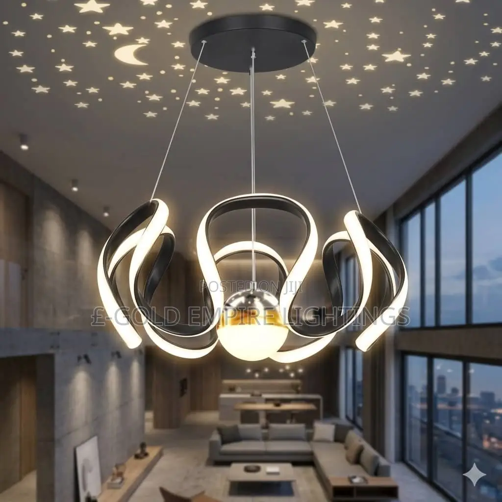 Luxury Ribbon Chandelier - For Living Room, Bedroom, Reception, Hotels
