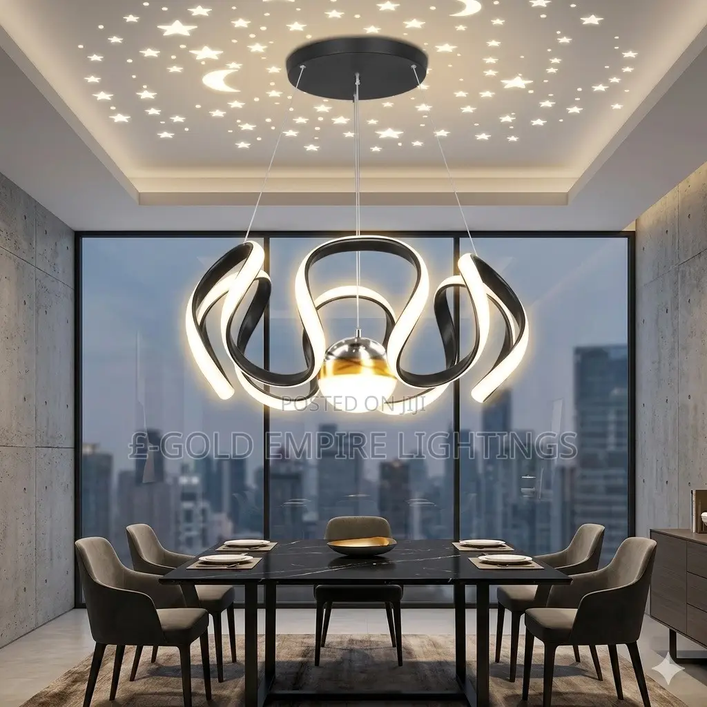 Luxury Ribbon Chandelier - For Living Room, Bedroom, Reception, Hotels