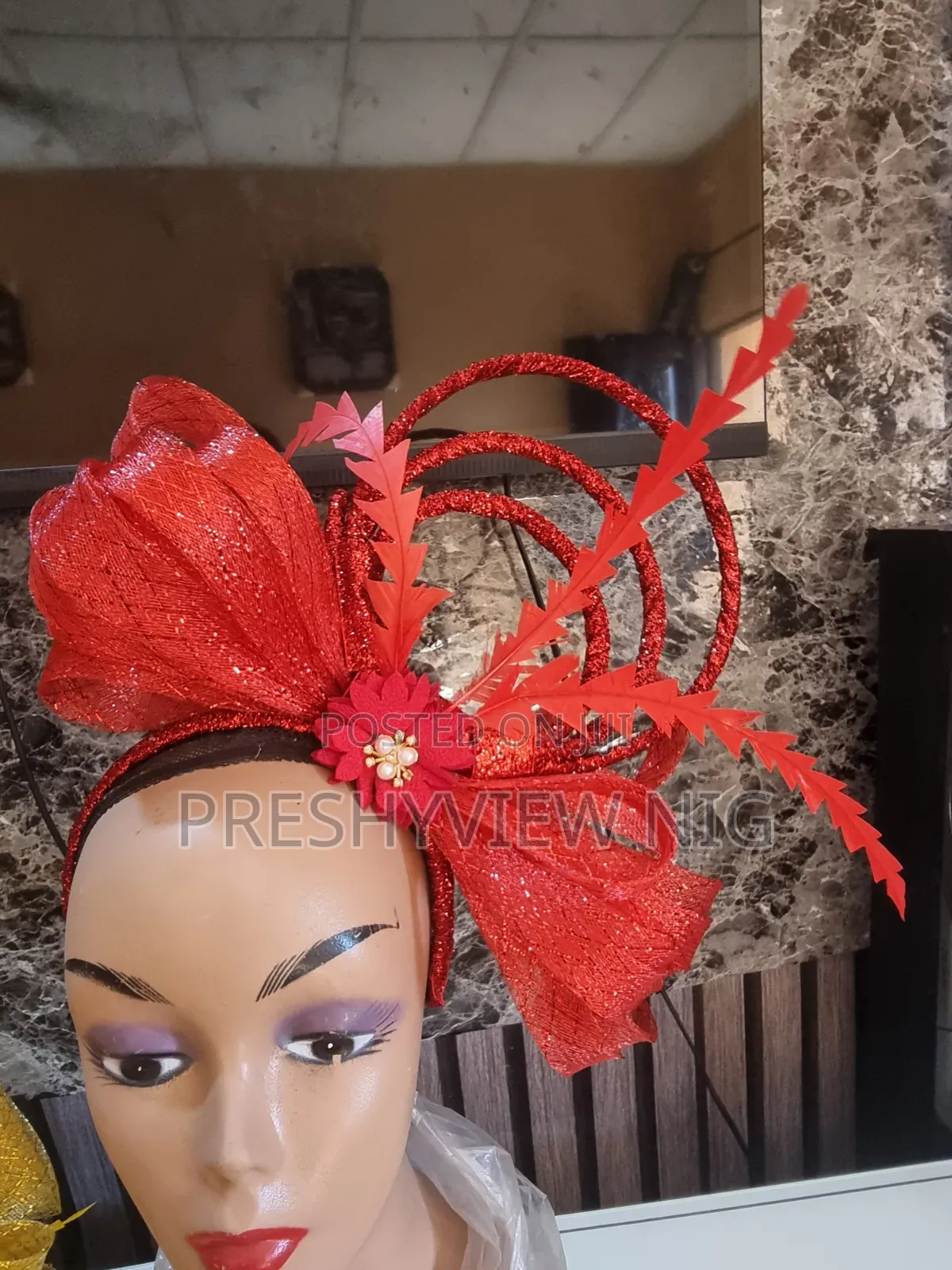 Red Luxury Fascinator