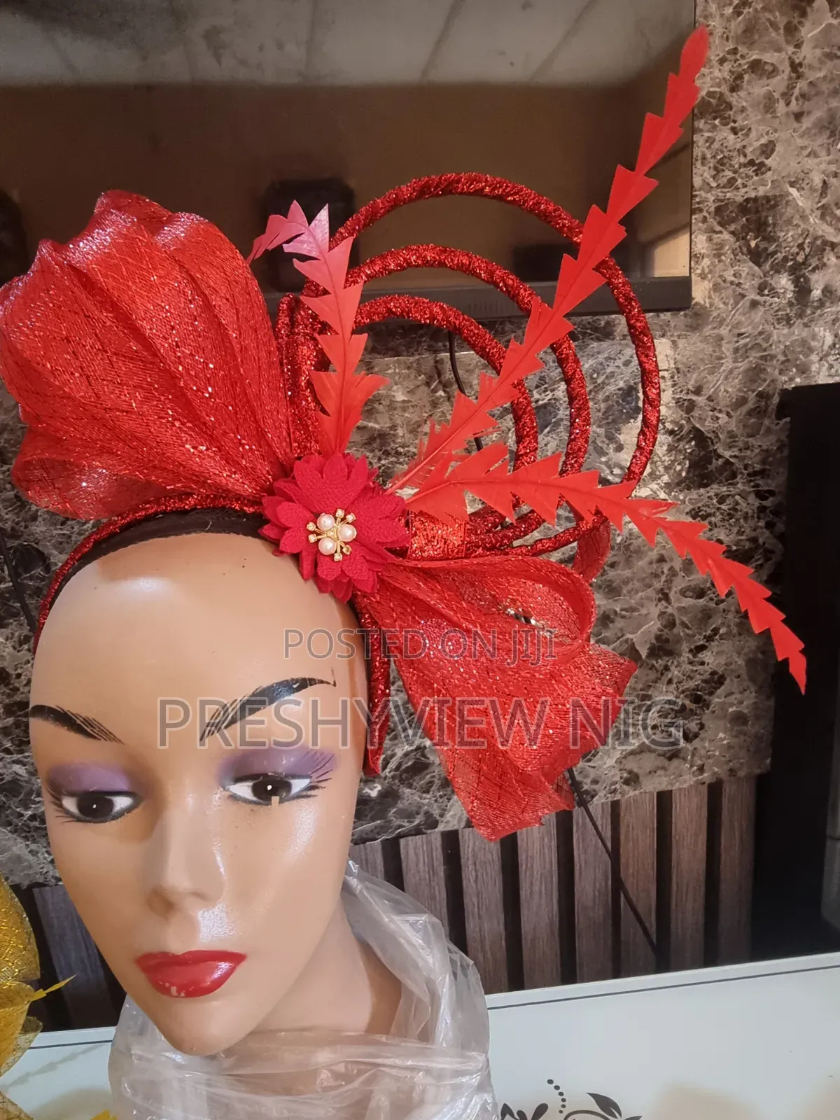 Red Luxury Fascinator
