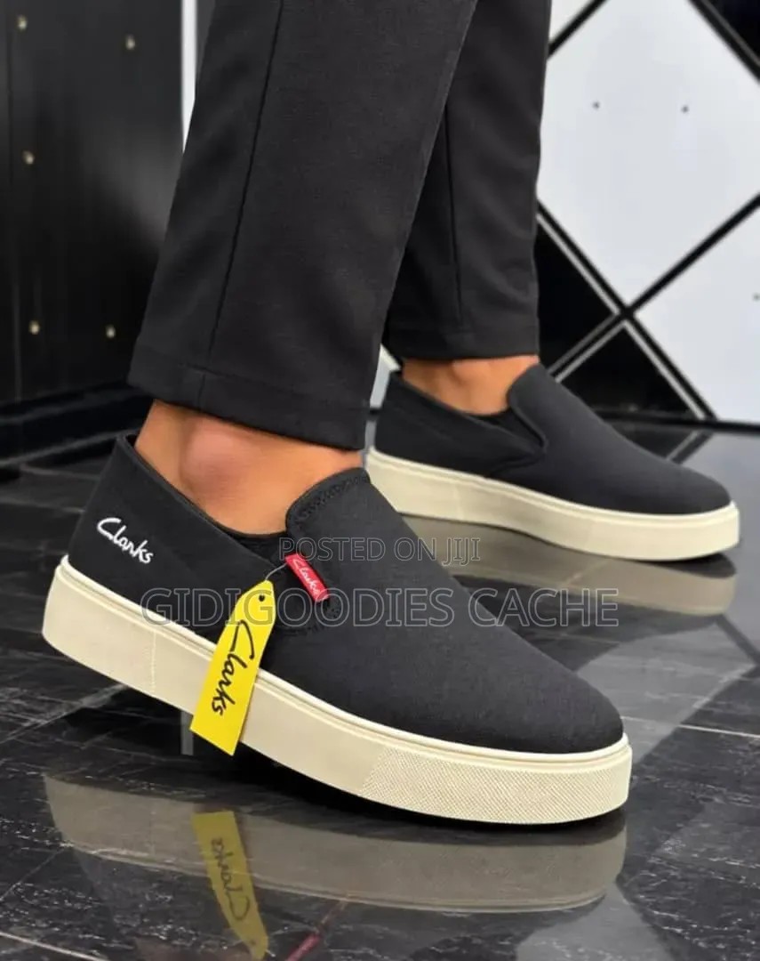 Men's Clarks Canvas Slip-on Sneakers Size 41-46
