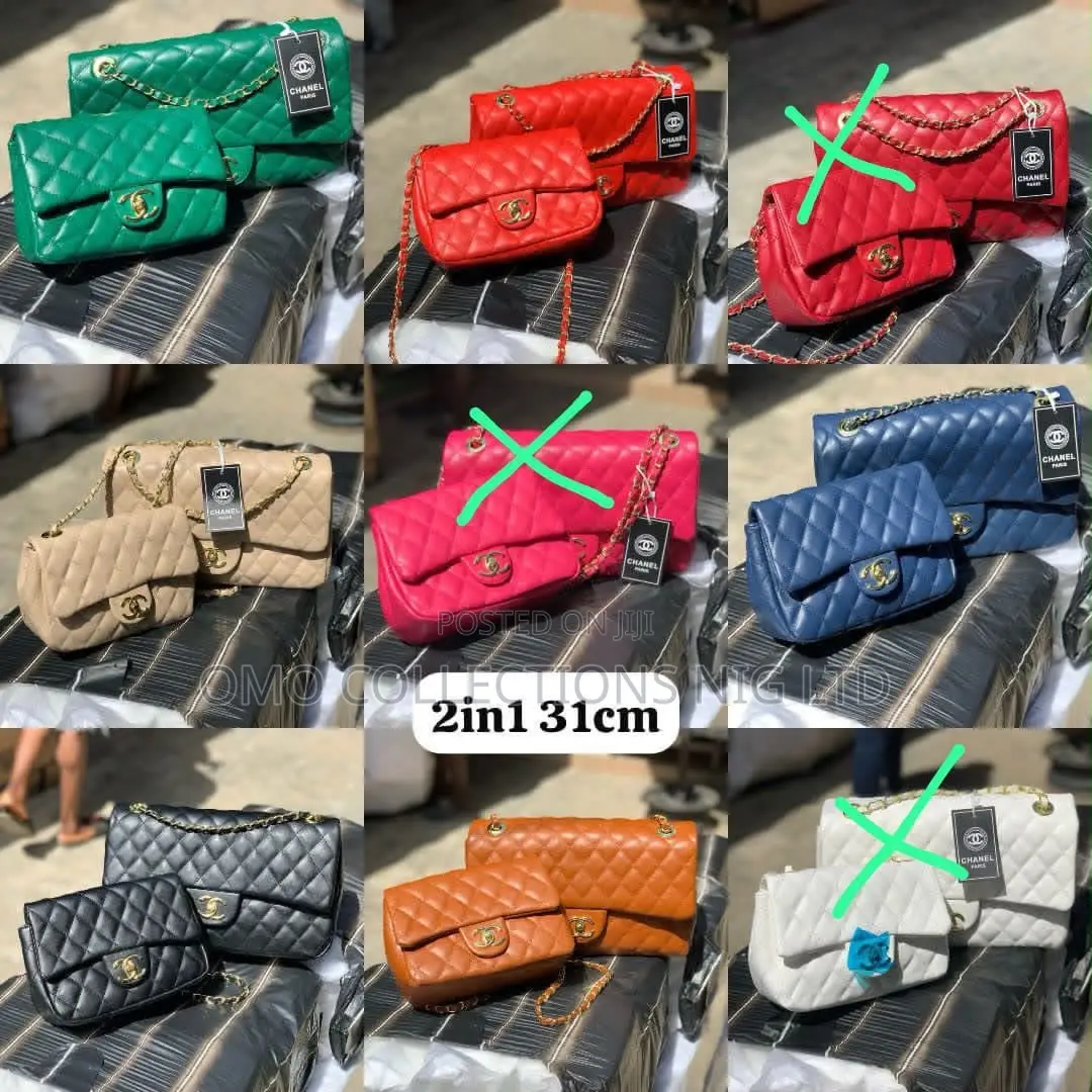 2 in 1 Chanel Ladies Strap Flap Bag – Elegant Luxury Shoulder Handbag