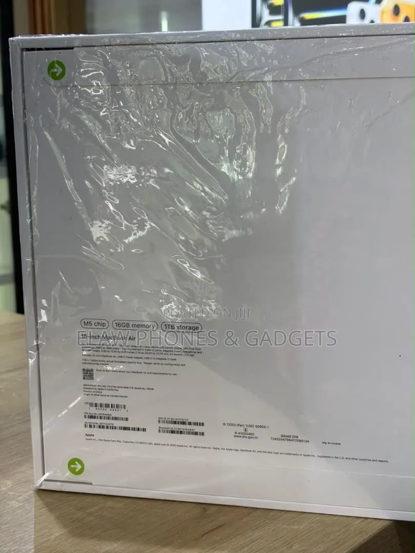 New Laptop Apple MacBook Air 2026 M5 16GB Apple M5 SSD 1T