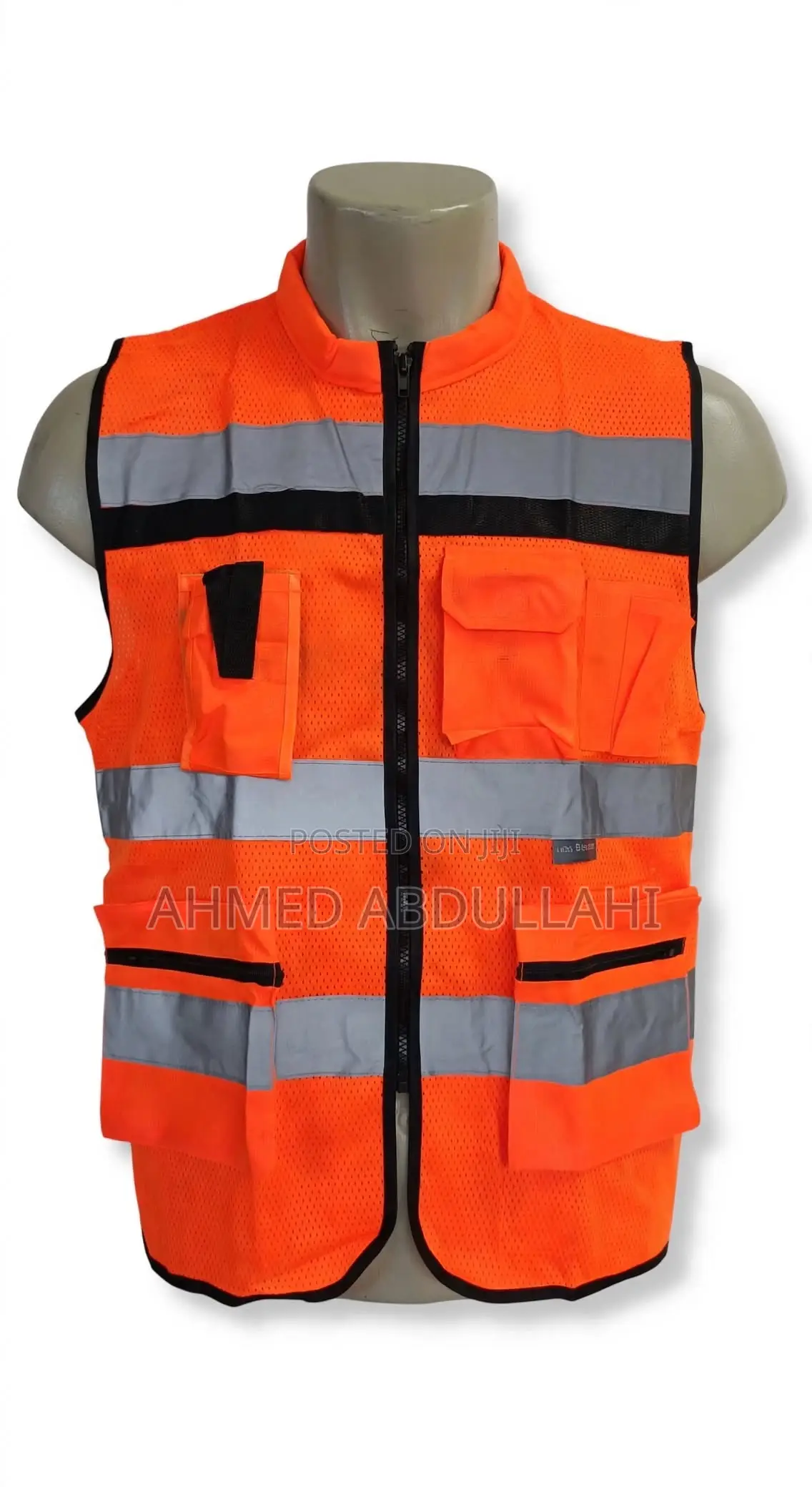 Vital Work Steel Net Reflective Jacket With Zip and Pocket