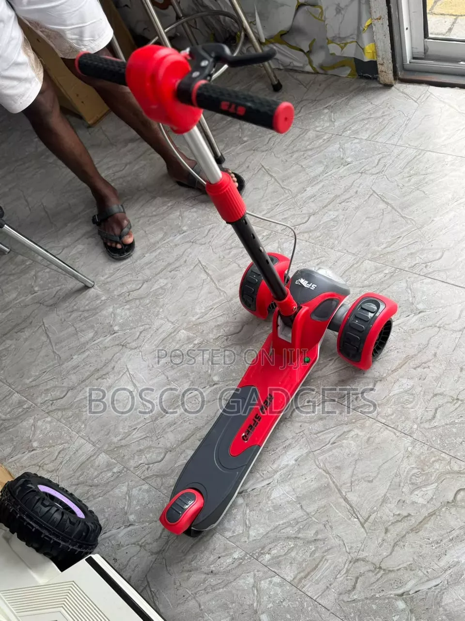 Rechargeable Electric Scooter for Kids(free Gift) – Red