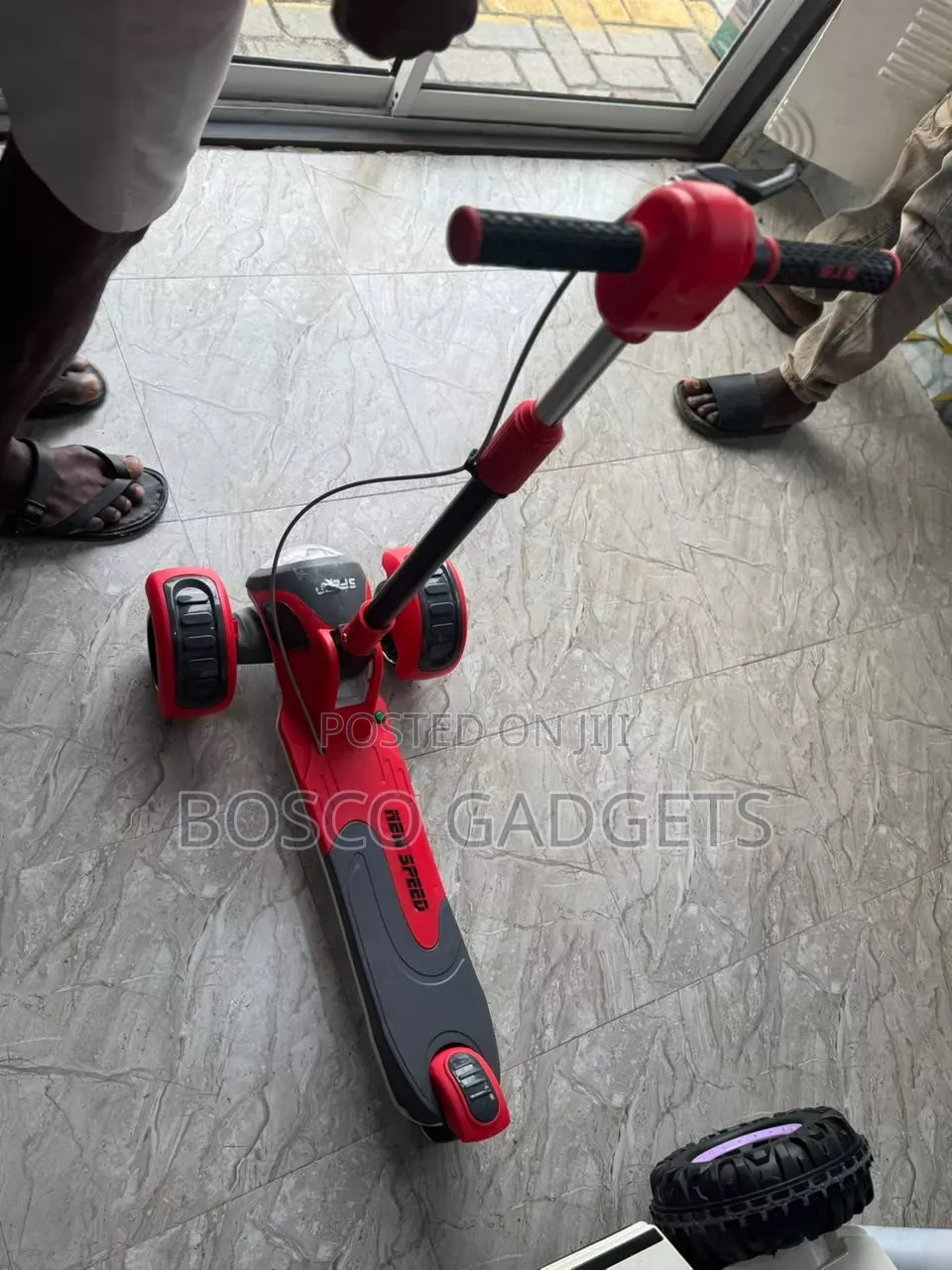 Rechargeable Electric Scooter for Kids(free Gift) – Red
