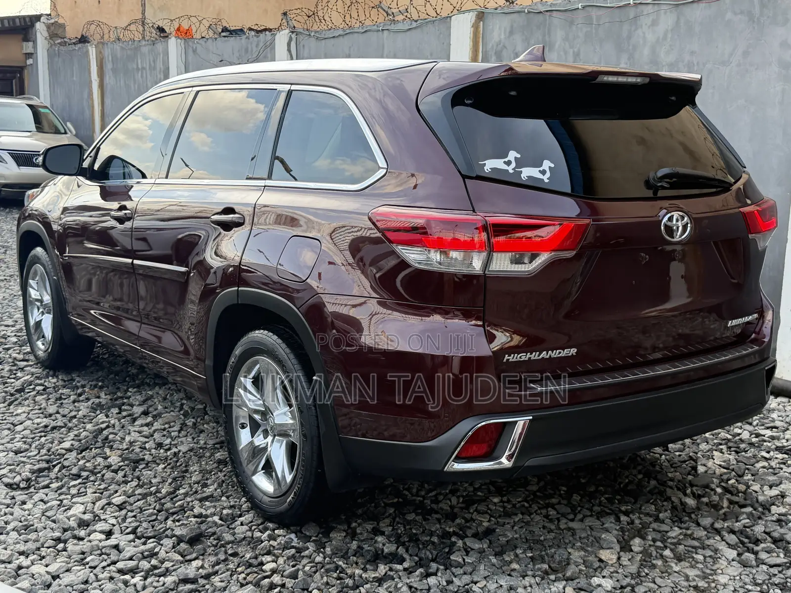 Toyota Highlander Limited 4x4 V6 (3.5L 6cyl 8A) 2018 Red