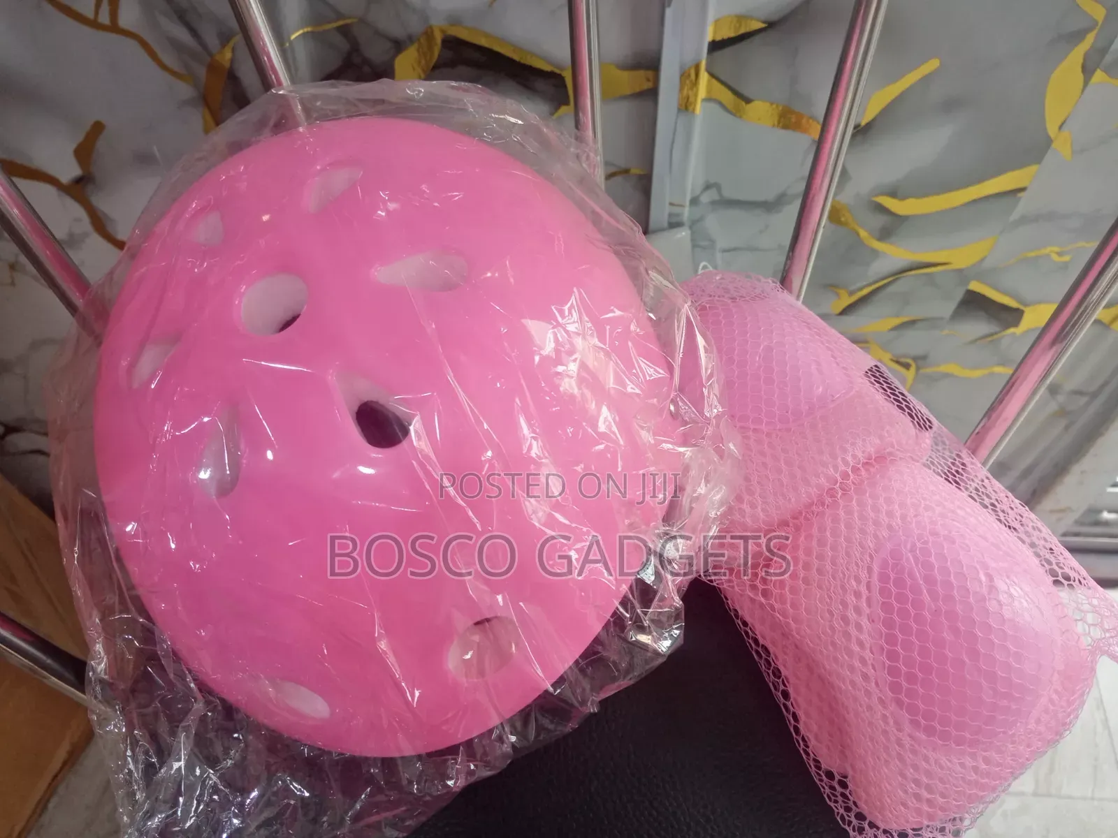 Pink Protective Helmet & Gear Set