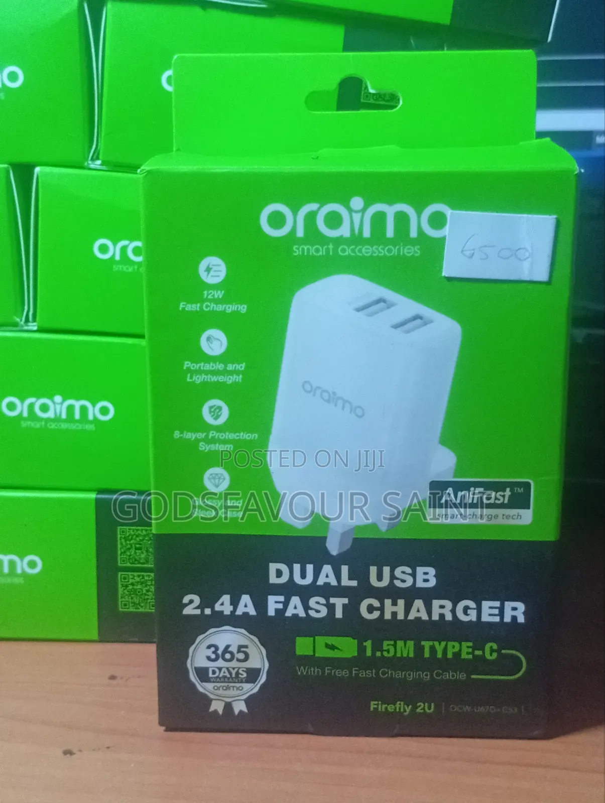 Oraimo Dual USB Fast Charger