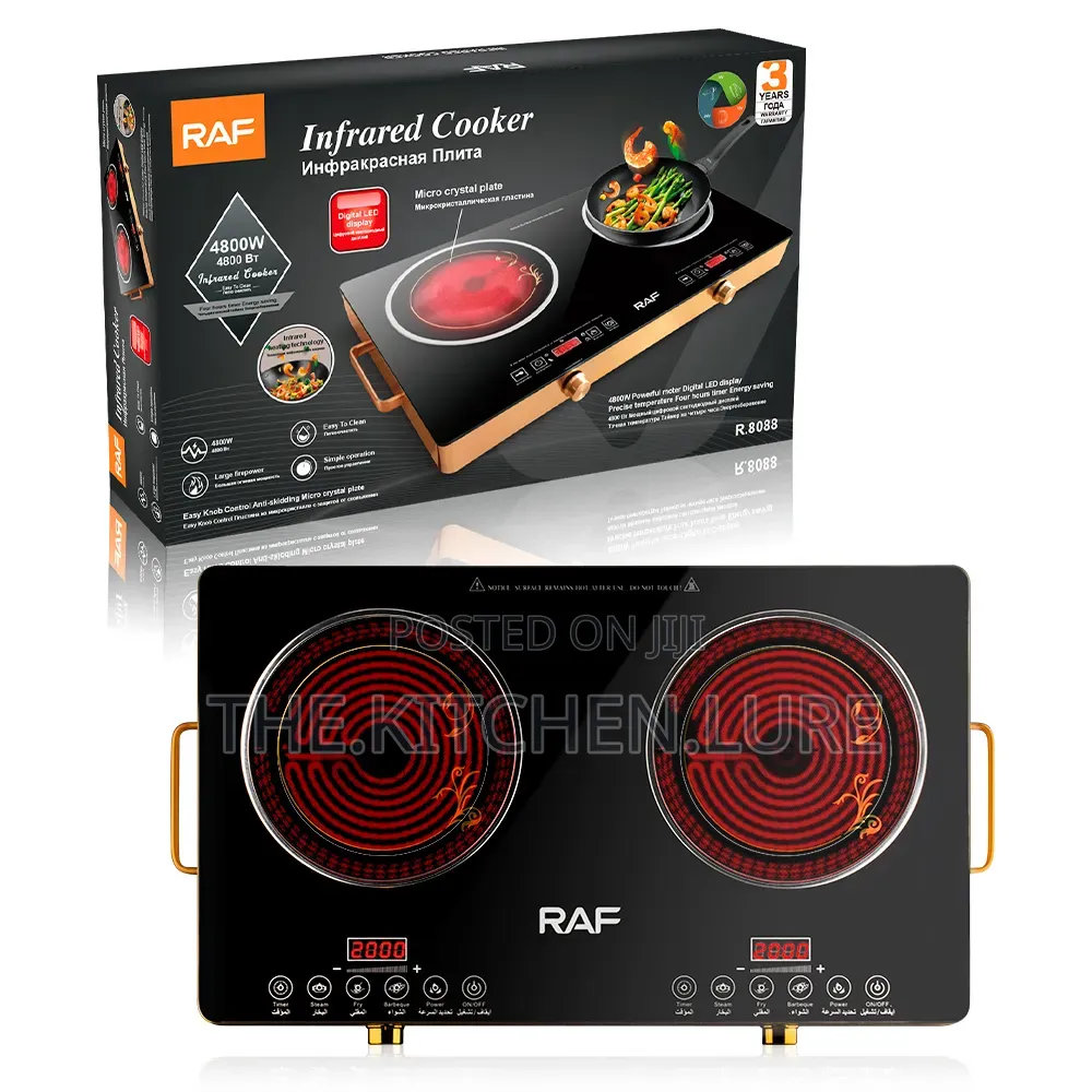 RAF Double Burner Infrared Hot Plate