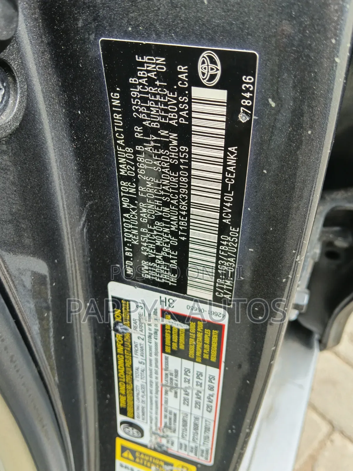 Toyota Camry 2009 Gray