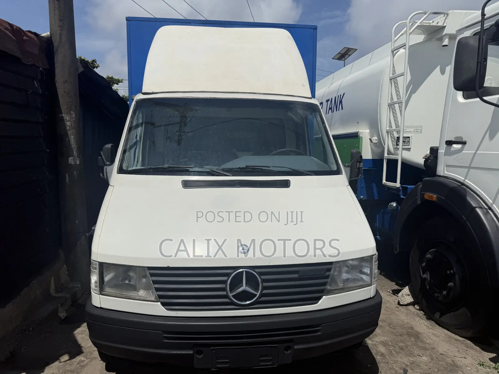 Foreign Used Mercedes Benz Truck With Container Body.