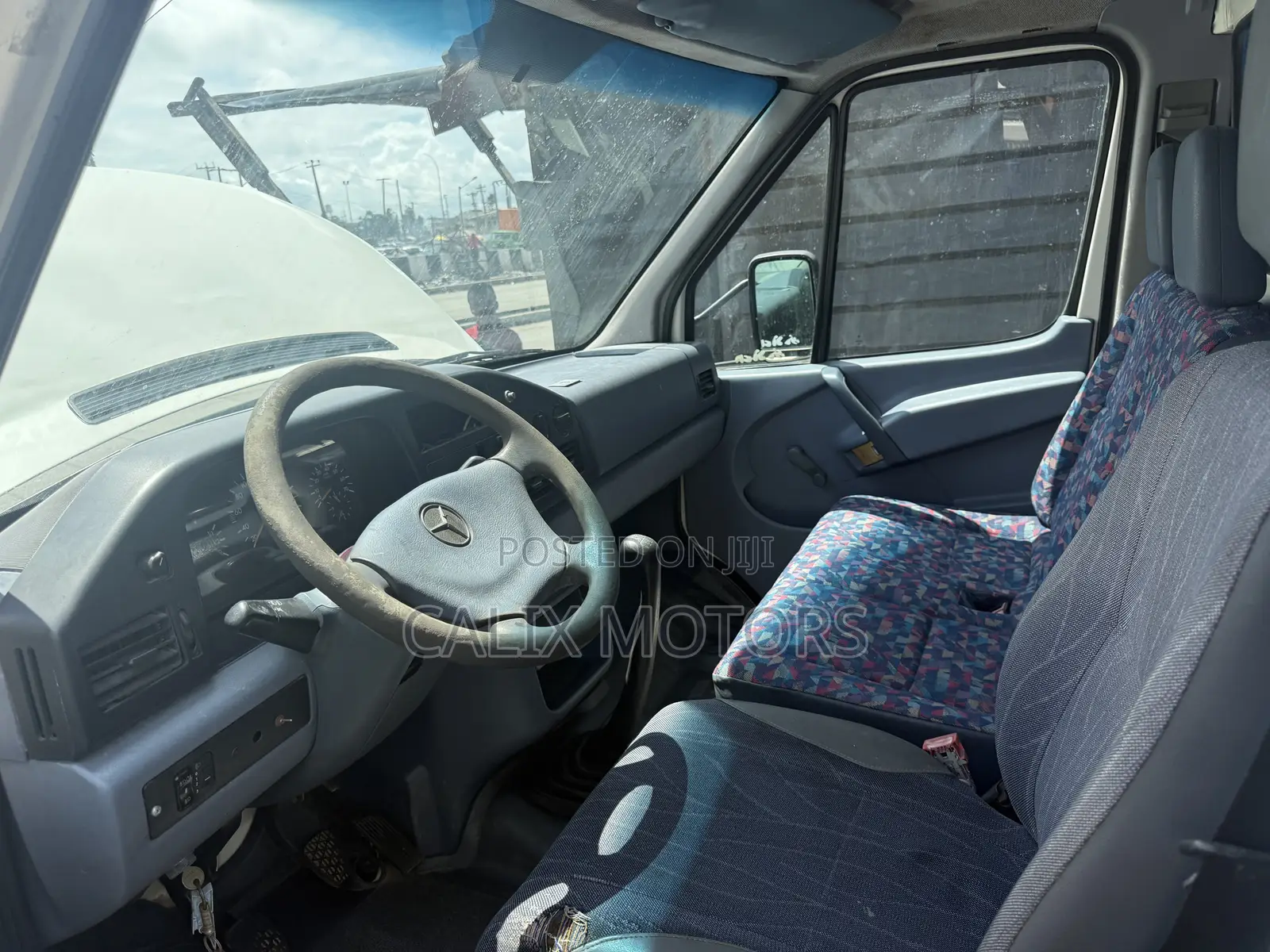 Foreign Used Mercedes Benz Truck With Container Body.