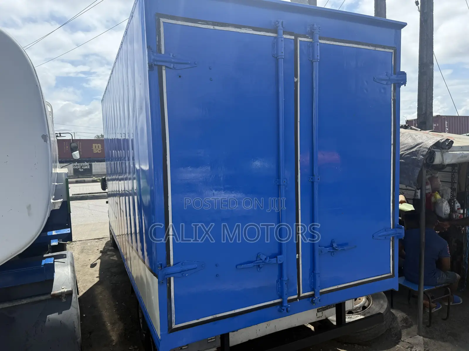 Foreign Used Mercedes Benz Truck With Container Body.