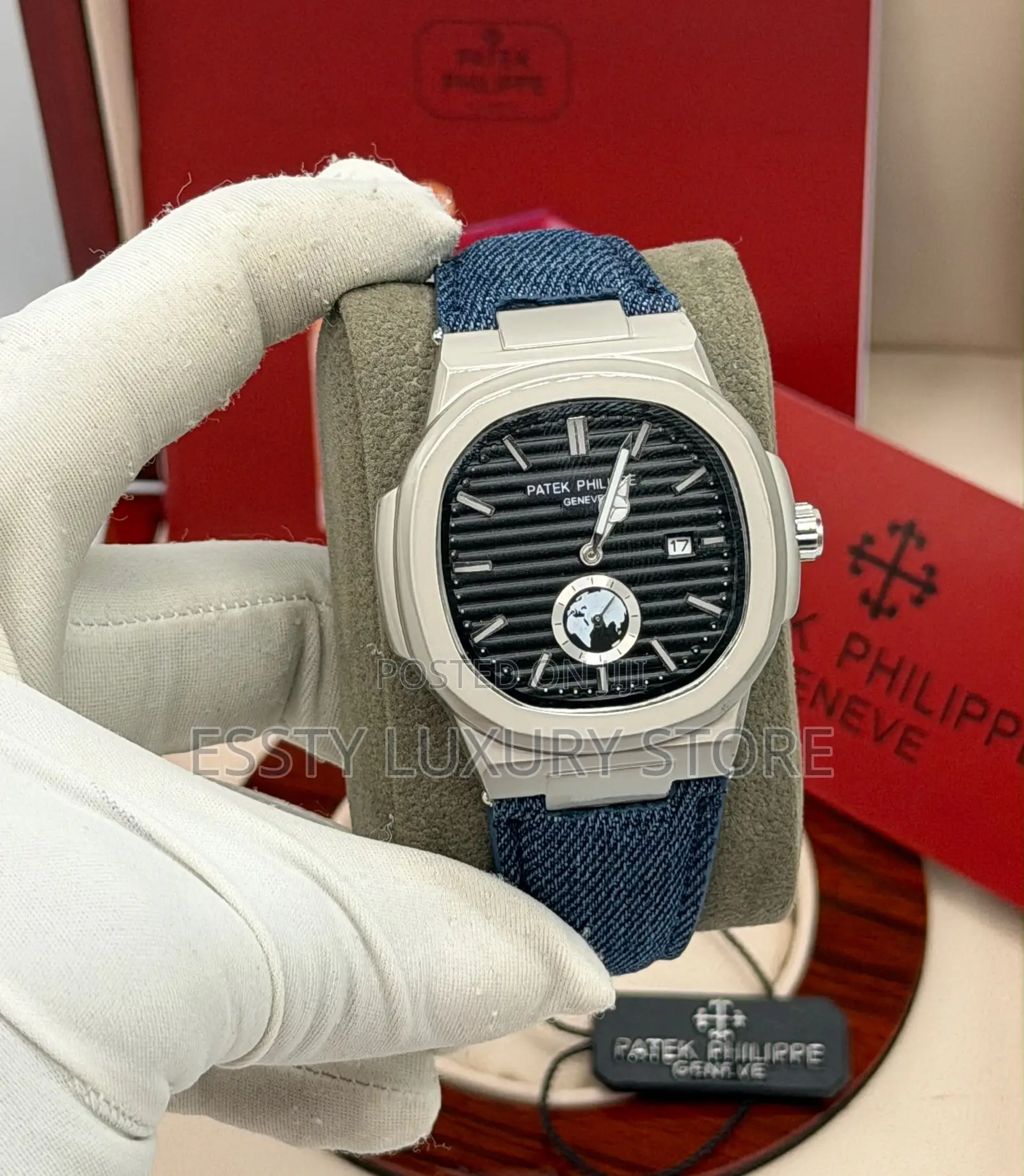 High-Quality Luxury Patek Leather With Clasp Buckle