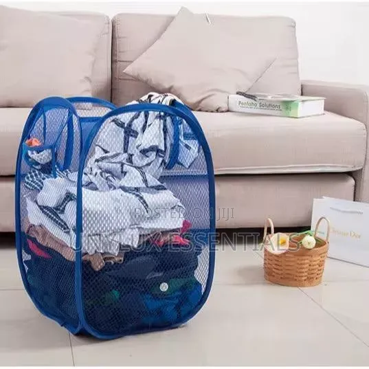 Foldable Color Mesh Clothes Dirty Clothes Basket