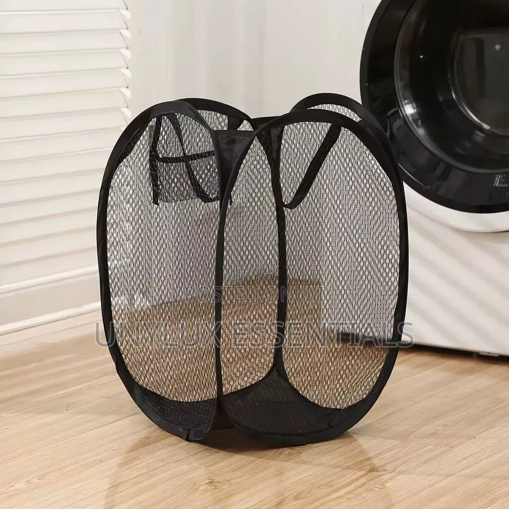 Foldable Color Mesh Clothes Dirty Clothes Basket