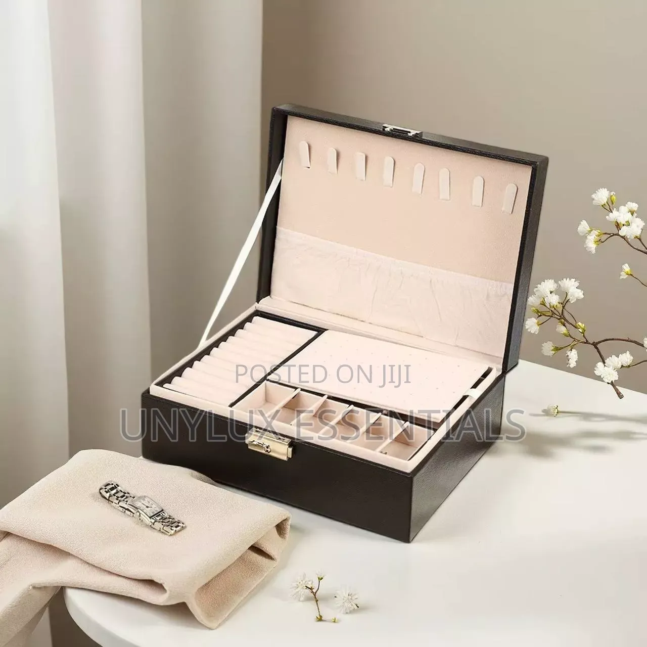 Leather Jewelry Storage Box