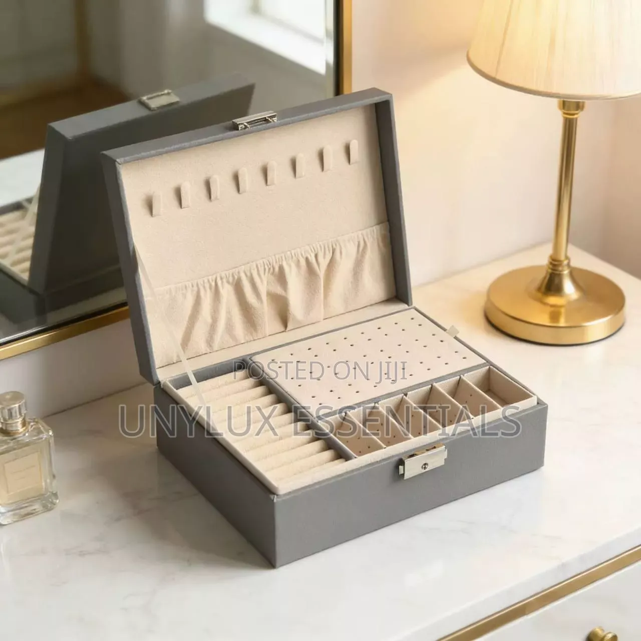 Leather Jewelry Storage Box