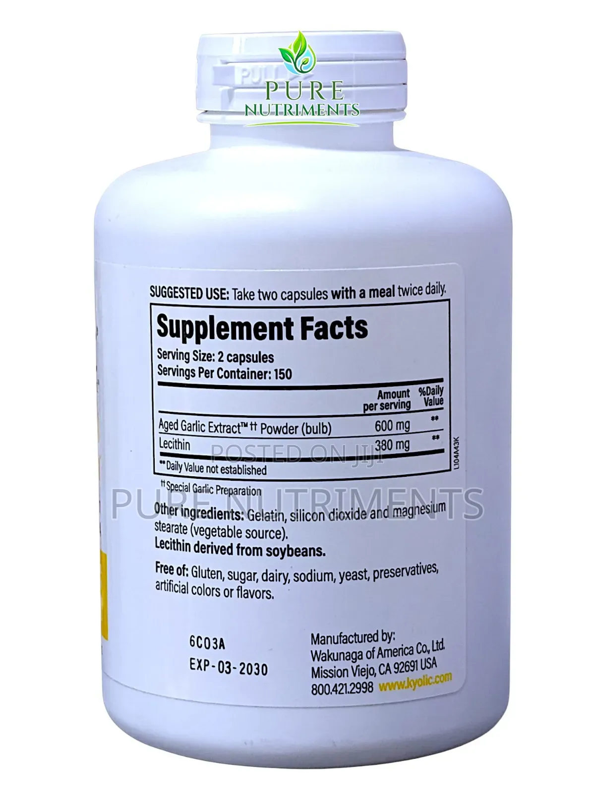 Kyolic Aged Garlic Extract – Cholesterol Health 300 Caps