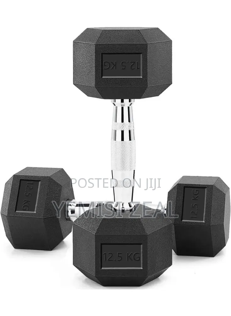 12.5kg Hexagon Dumbbell Pair Set