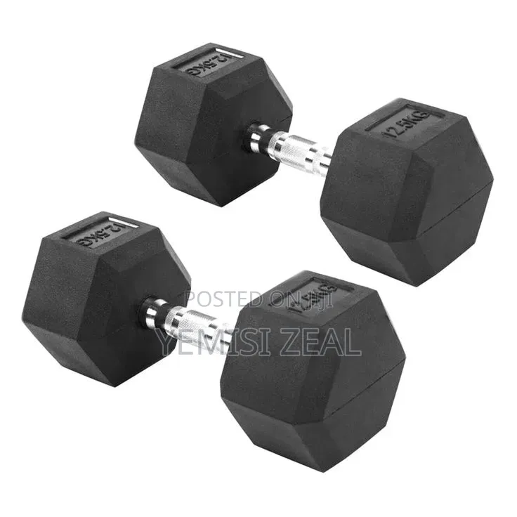 12.5kg Hexagon Dumbbell Pair Set