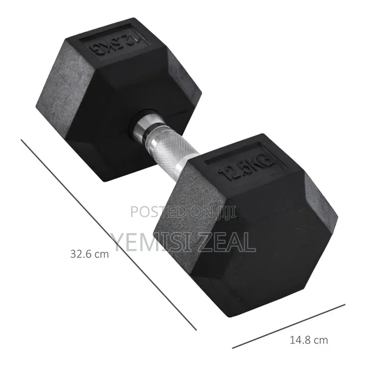 12.5kg Hexagon Dumbbell Pair Set