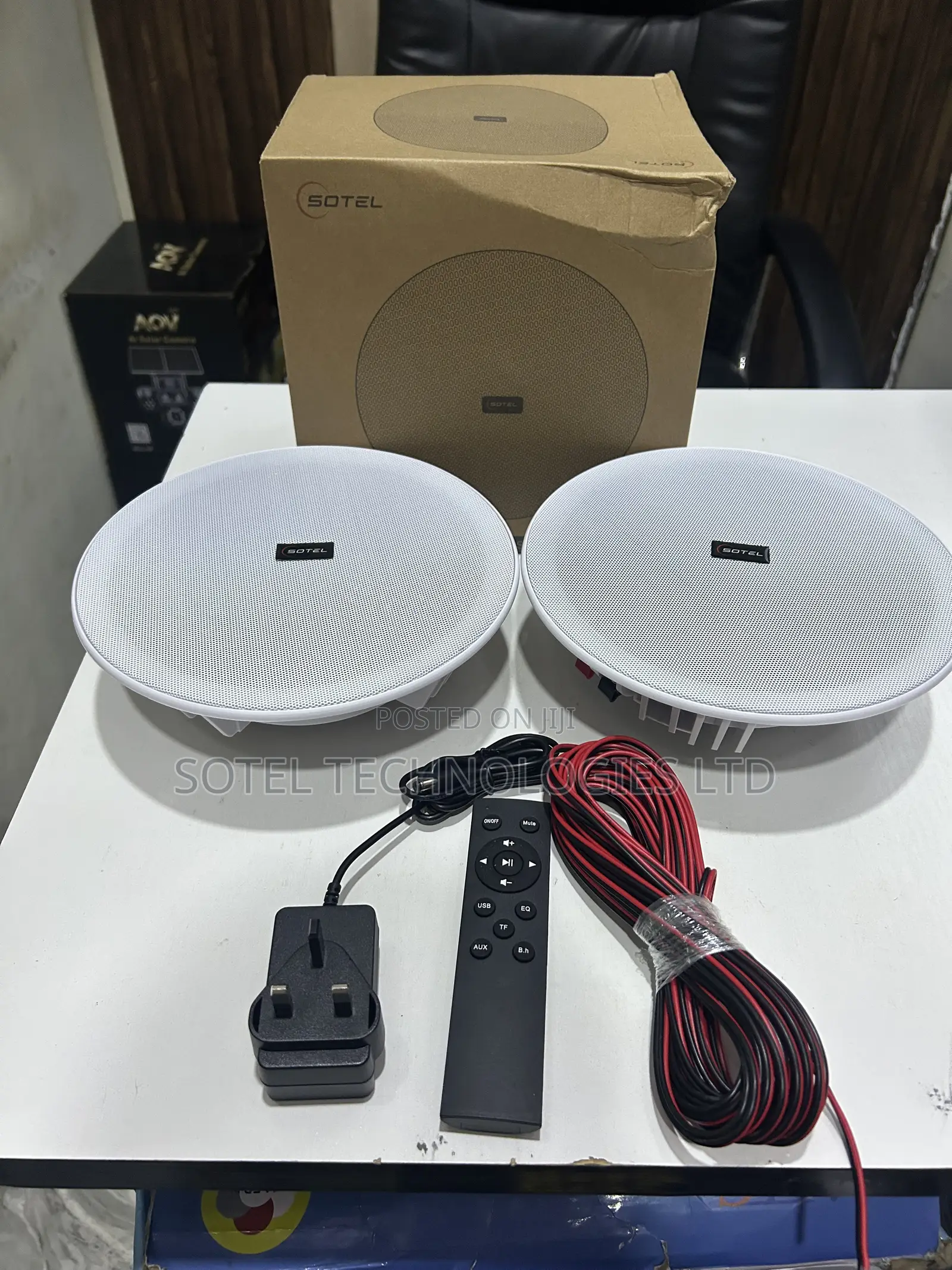 20w 2in1 8-Inch Bluetooth Ceiling/Pop Speakers With Remote Control
