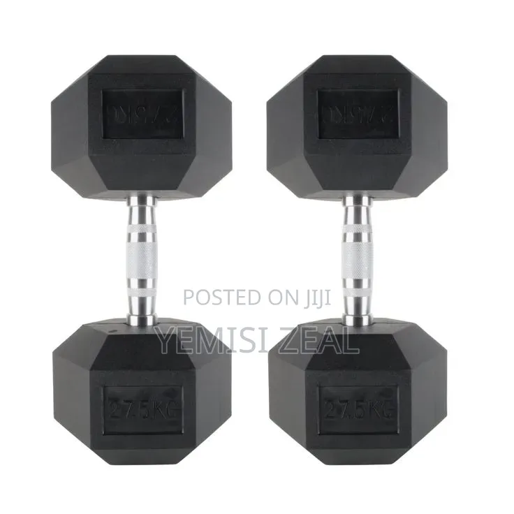 27.5KG Hexagon Dumbbell Pair Set