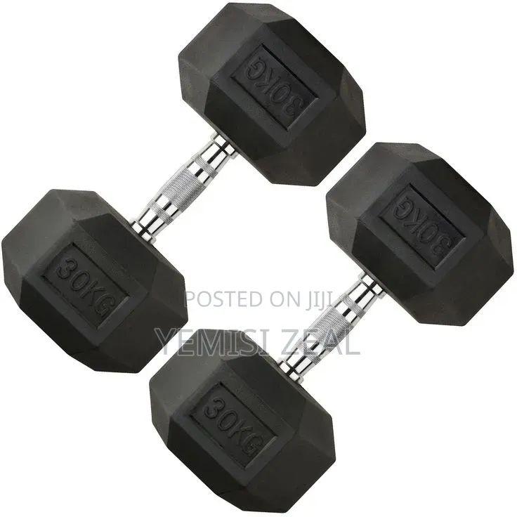30KG Hexagon Dumbbell Pair Set
