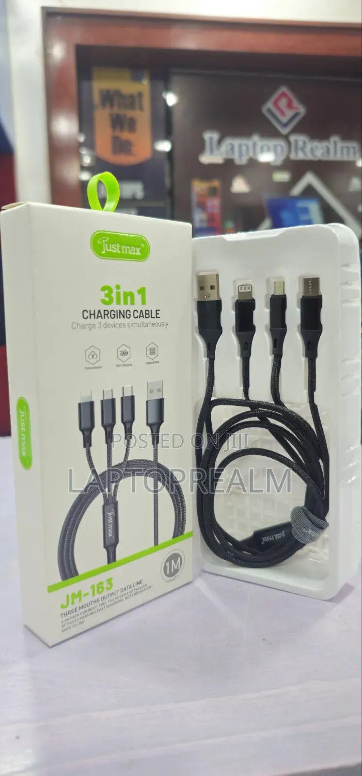 Just-Max 3 in 1 Fast Charging