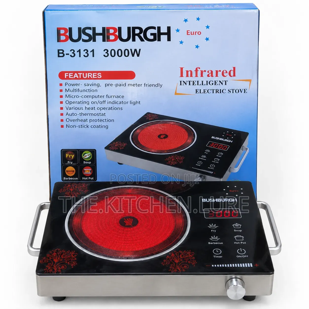BUSHBURGH Single Burner Infrared Electric Cooker