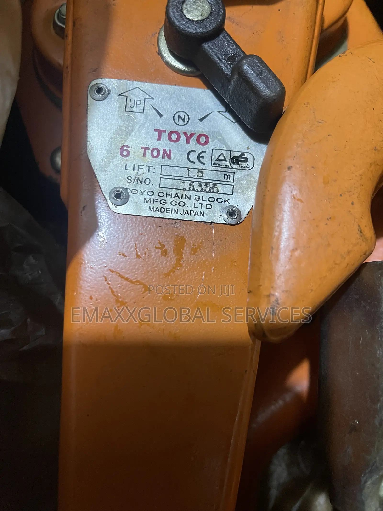 6ton Toyo Come Along Level Hoist