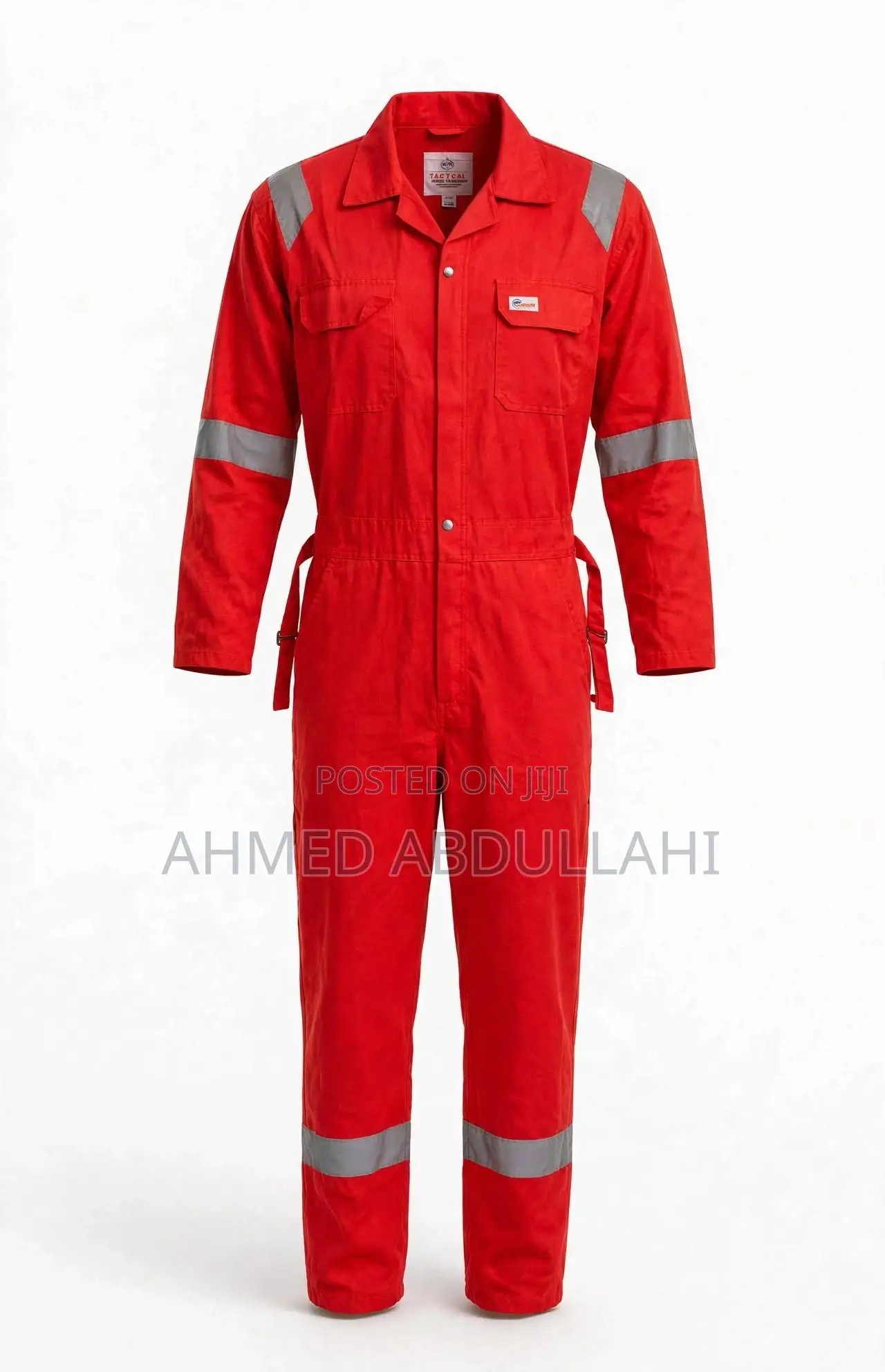 Red Coveralls With Reflective