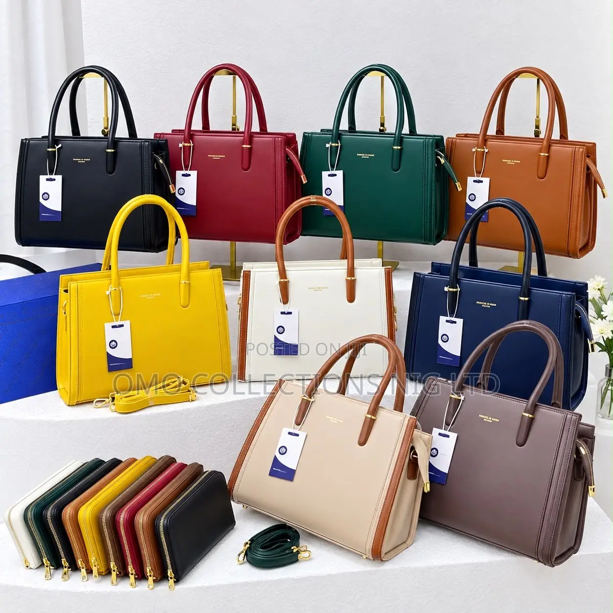 Women’s High-End Leather Handbag – Elegant Luxury With Purse