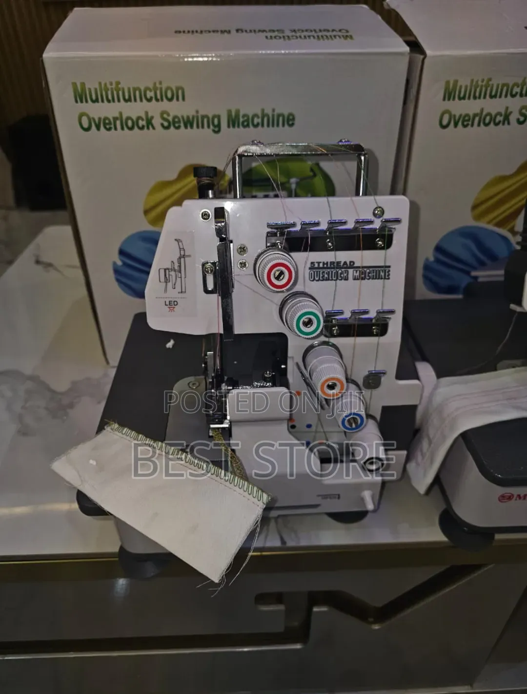 5thread Weaving Overlock Sewing Machine Table Top