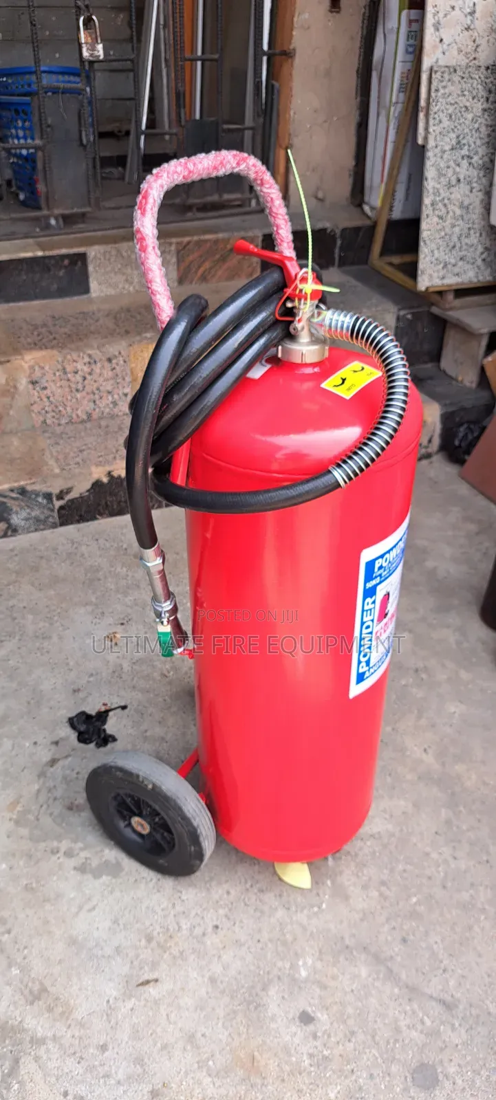 50kg DCP Fire Extinguisher on Wheel