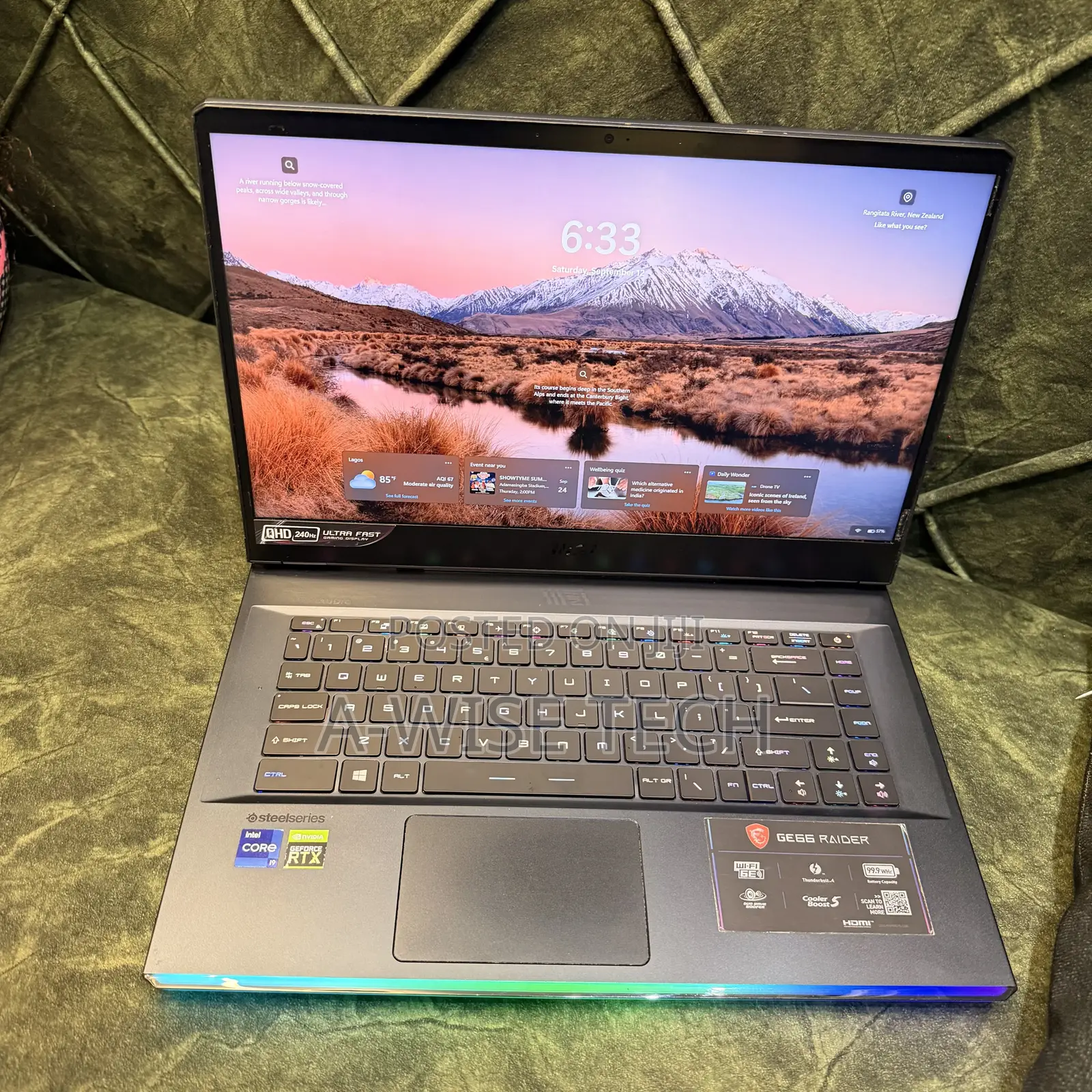 Laptop MSI GE66 Raider 16GB Intel Core i9 SSD 1T
