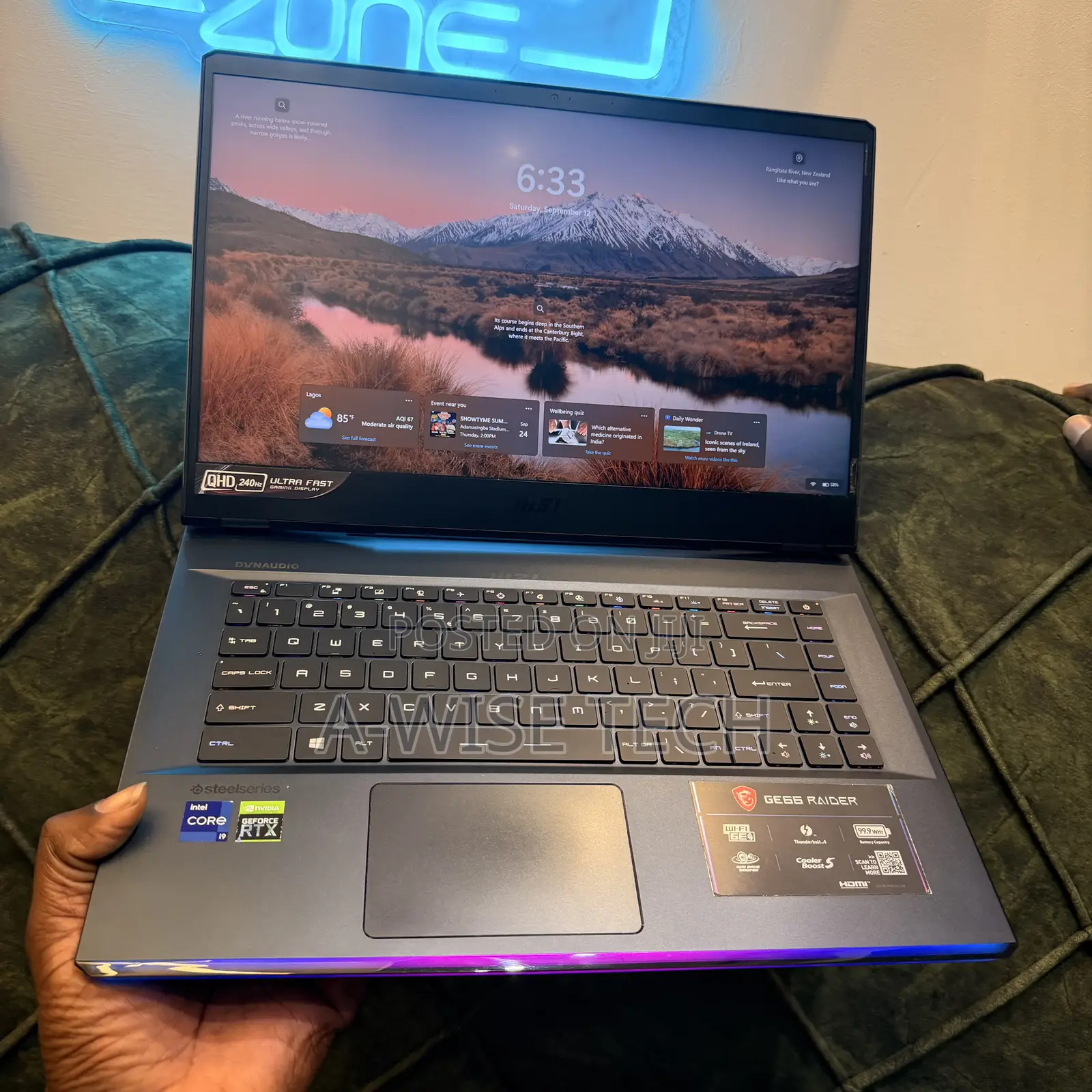 Laptop MSI GE66 Raider 32GB Intel Core i9 SSD 1T