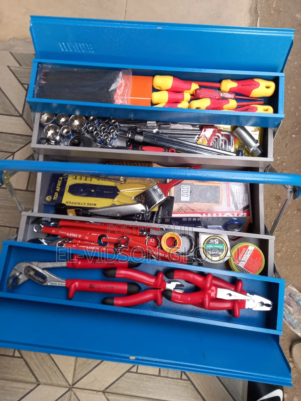Set of Electrical Tools Box