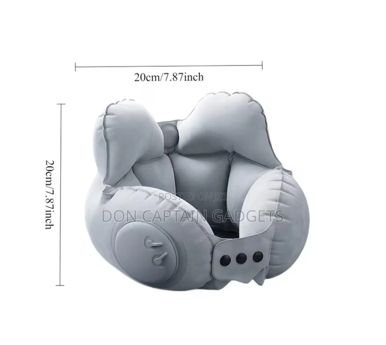 Crown Inflatable U-Shaped Neck Pillow Foldable Travel Neck Pillow